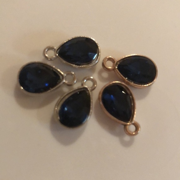 1pc NEW Faceted Stone Bezel Teardrop Multi Oval DIY Fashion Jewelry Pendants - Picture 16 of 16